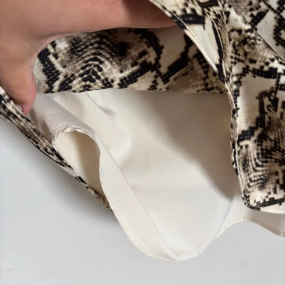 Express Women's Snake Print V-Neck Spaghetti Strap Cami Top Size S - Picture 3 of 8